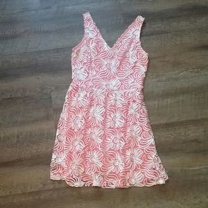 Cute Spring Vintage Inspired Peach Dress size M